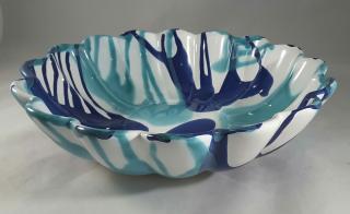 Gmundner Keramik-Schale Wellenrand/Form-B 26